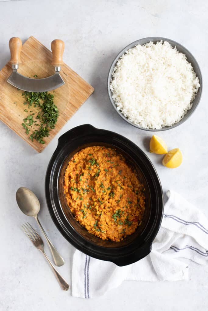 Easy Slow Cooker Red Lentil Dahl Recipe Effortless Foodie