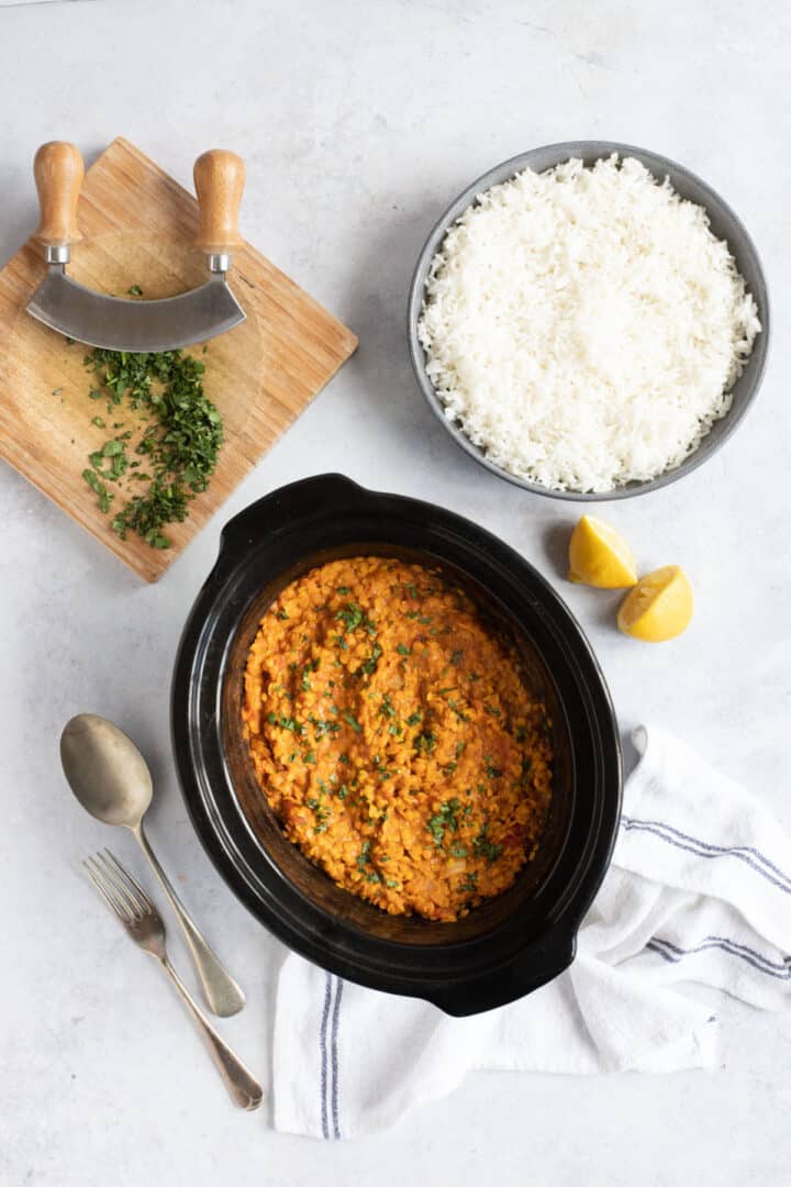 Easy Slow Cooker Red Lentil Dahl Recipe Effortless Foodie