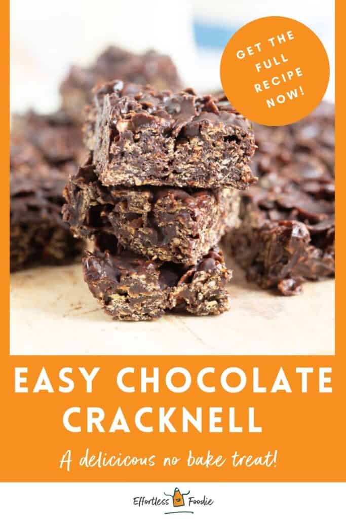 Chocolate cracknell pin image.