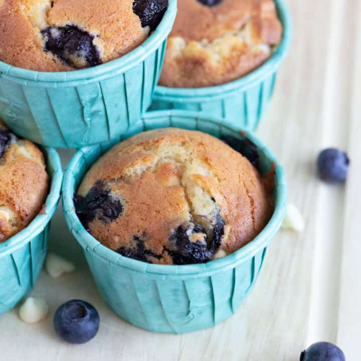 Easy Air Fryer Muffins (Blueberry & White Chocolate) Effortless Foodie