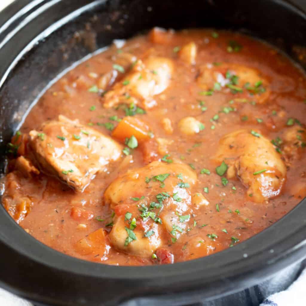 Slow Cooker Chicken Chasseur Recipe Effortless Foodie