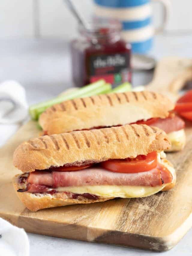 Air Fryer Panini (Ham and Brie)