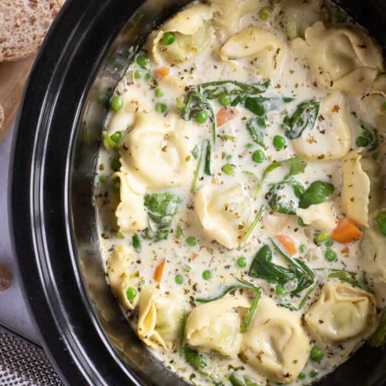 Slow Cooker Tortellini Soup Recipe Effortless Foodie