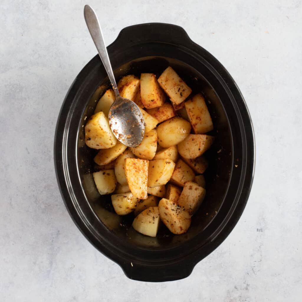 Easy Slow Cooker Roast Potatoes - Effortless Foodie