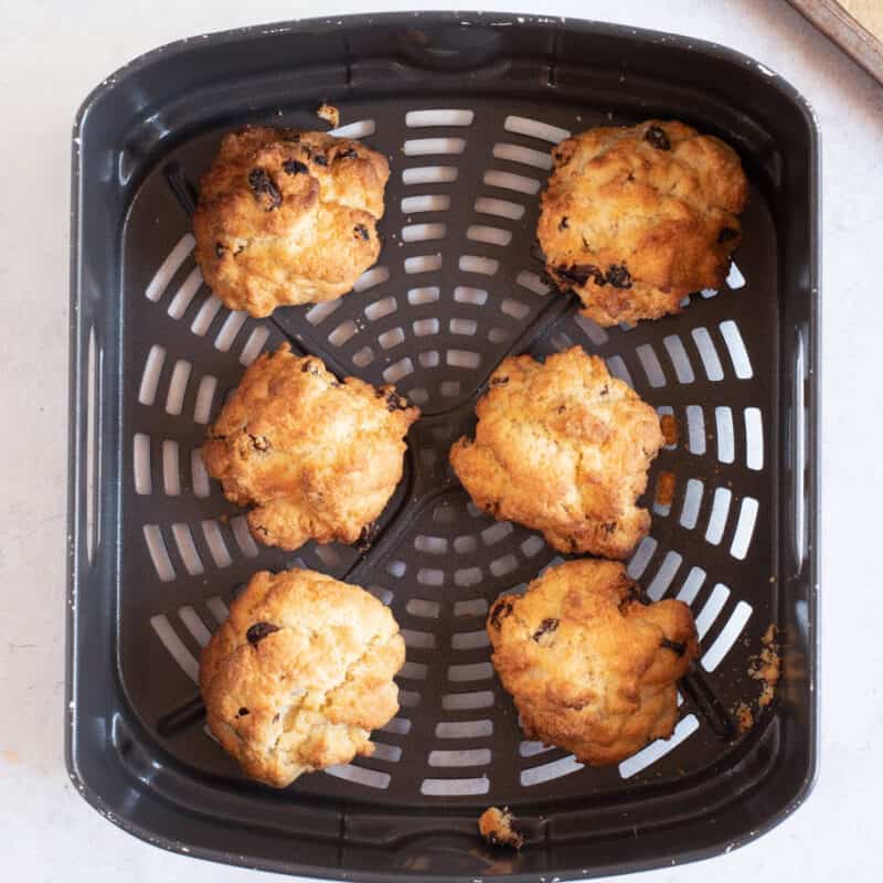 Rock buns in an air fryer.