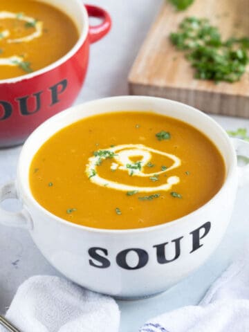 Carrot and parsnip soup.
