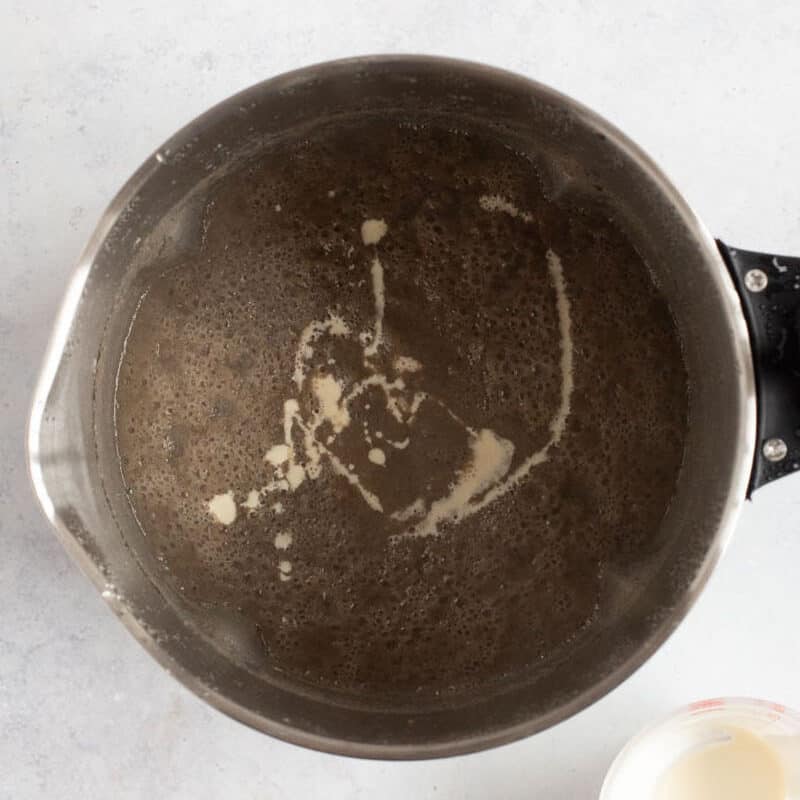 Mushroom soup in a soup maker.