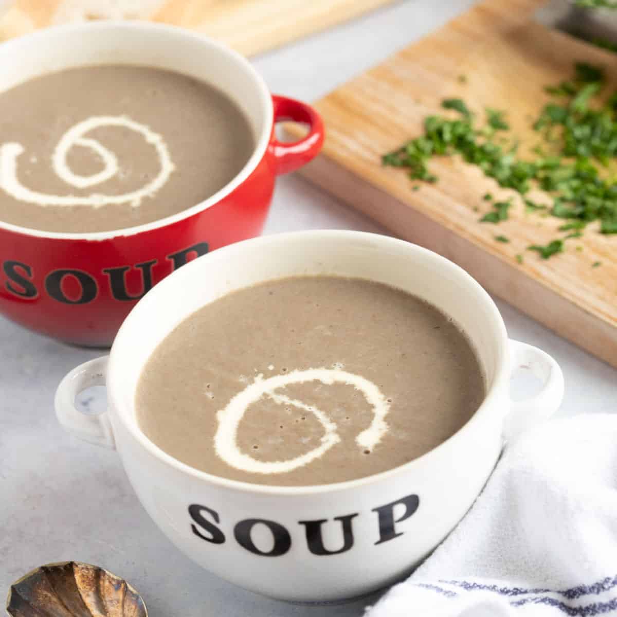Soup Maker Mushroom Soup - Creamy Easy Soup Recipe