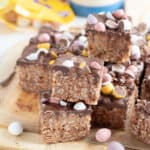 Mini egg mars bar slices.