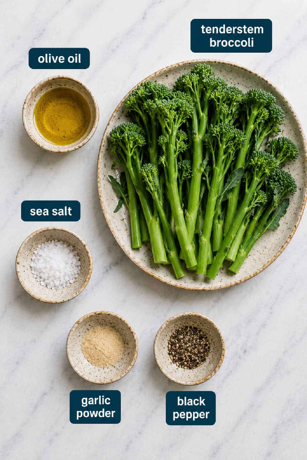 Tenderstam broccoli ingredients.
