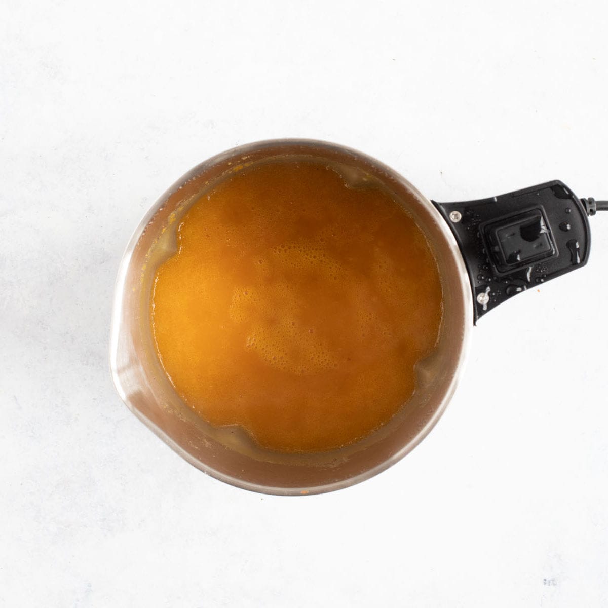 Butternut squash soup in a soup maker.