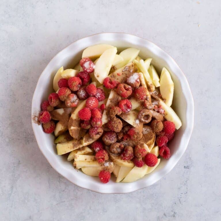 Quench Apple Raspberry Apple and Raspberry Crumble - Effortless Foodie