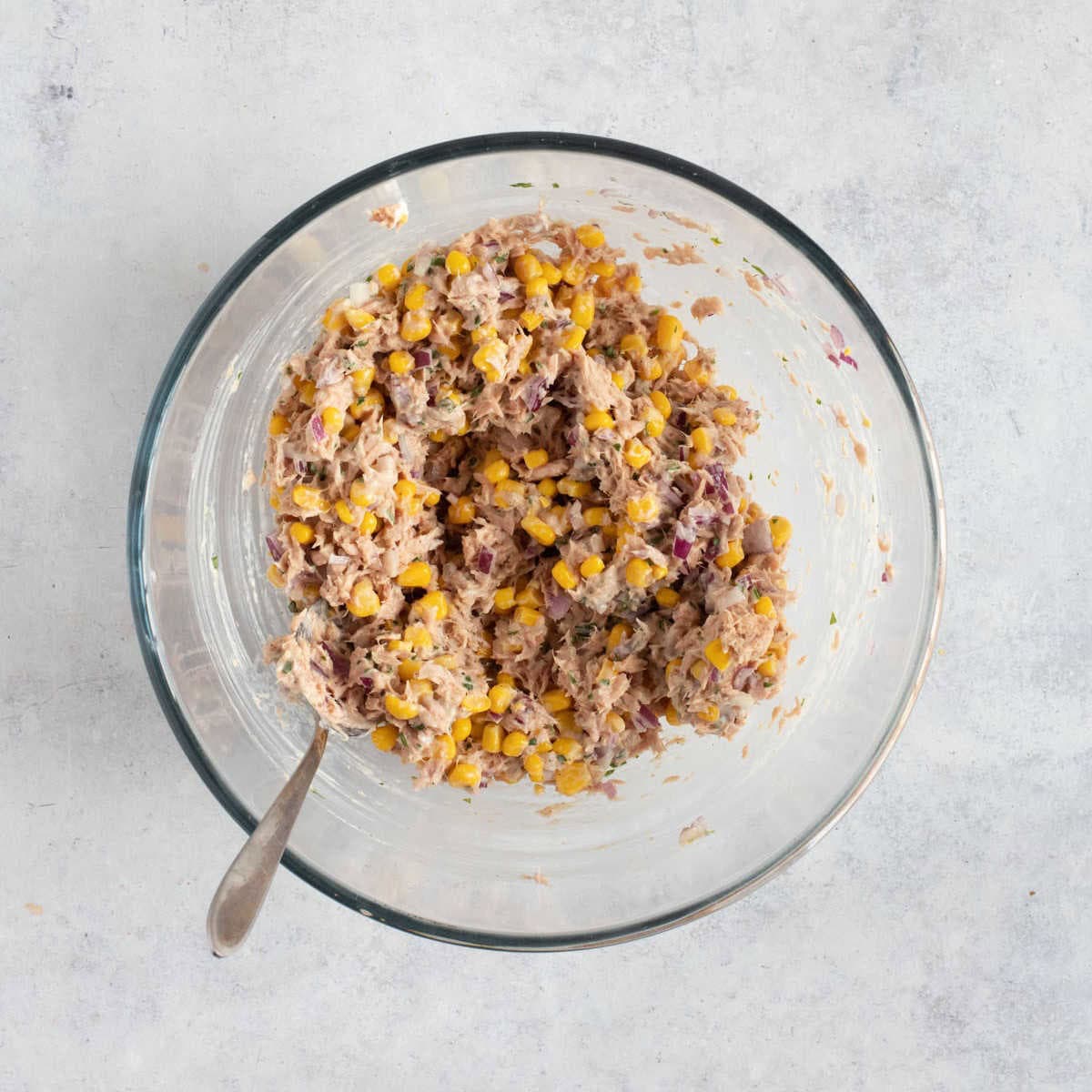 Tuna sweetcorn mayo.