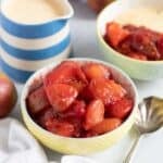 Plum compote.