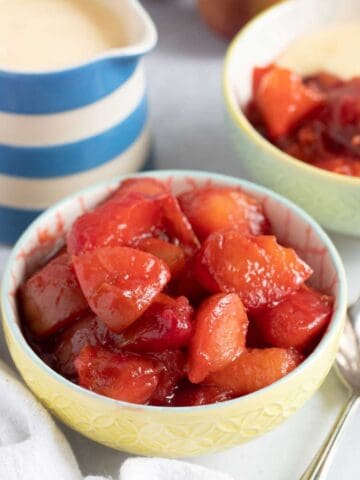Plum compote.