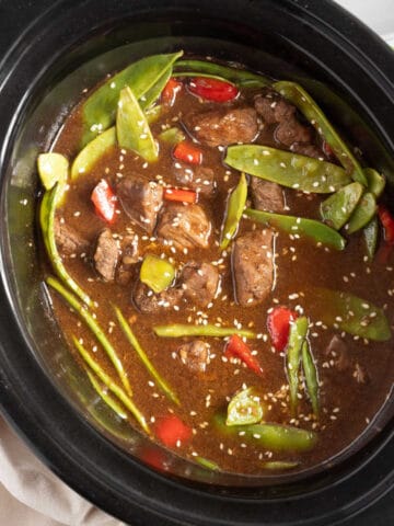 Slow cooker chinese beef